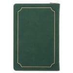 We Are More than Conquerors Through Him Who Loved Us Green Faux Leather Journal with Zipped Closure - Image 10