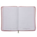 Be Still and Know Floral Pink Faux Leather Journal with Zipped Closure - Image 6