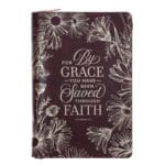 For by Grace You Have Been Saved Through Faith Faux Leather Journal with Zipped Closure - Image 3