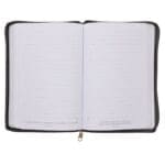 Be Strong in the Lord and in His Mighty Power Grey Lion Faux Leather Journal with Zipped Closure - Image 6