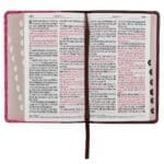 KJV Saddle Tan And Pink Faux Leather Giant Print Bible - Image 40