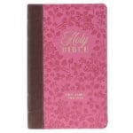 KJV Saddle Tan And Pink Faux Leather Giant Print Bible - Image 35