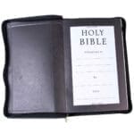ESV Black Faux Leather Standard Bible Thumb Indexed With Zip - Image 33