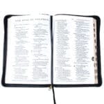 ESV Black Faux Leather Standard Bible Thumb Indexed With Zip - Image 34
