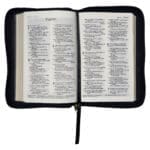 NLT Black Faux Leather Flexcover Compact Bible With Zip - Image 39