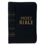 NLT Black Faux Leather Flexcover Compact Bible With Zip - Image 34