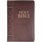 ESV Dark Brown Faux Leather Standard Bible Thumb Indexed With Zip - Image 21