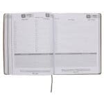 2026 A4 Business Diary - Daily Planner - Architecture Lines Brown - Imitation Leather - Image 14