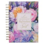 A Sweet Friendship Multi Painted Floral Large Hardcover Wirebound Journal - Image 5