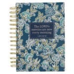 The Lord's Mercies Are New Every Morning Floral Hardcover Wirebound Journal - Image 2
