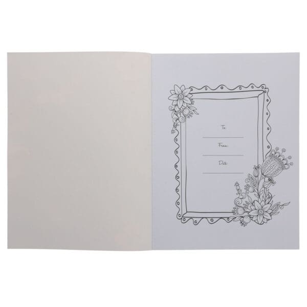 A Garland of Grace Floral Burgundy Coloring Book (Paperback) - Image 2