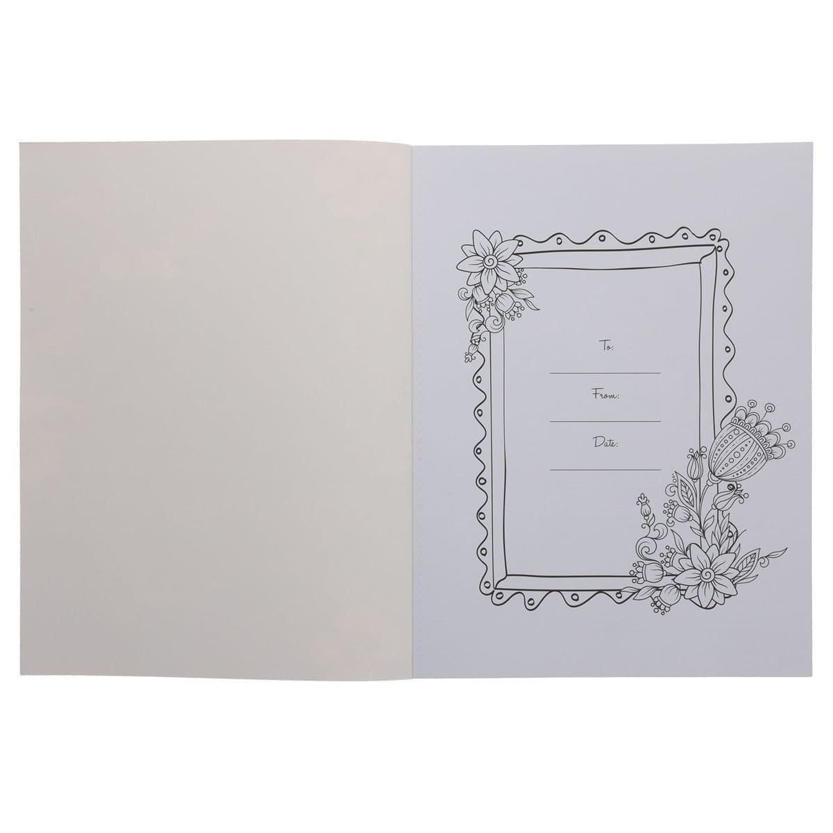 9798896781370_feature1 A Garland of Grace Floral Burgundy Coloring Book (Paperback) - Image 2