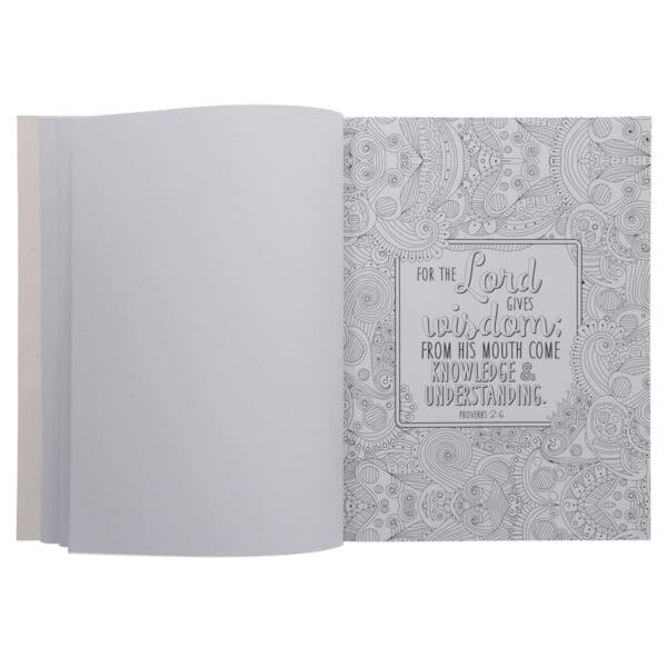 A Garland of Grace Floral Burgundy Coloring Book (Paperback) - Image 3
