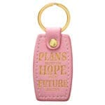 Plans To Give You Hope And A Future Faux Leather Key Ring - Jeremiah 29:11 - Image 6