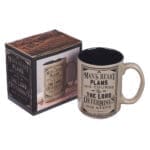 A Man's Heart Plans His Course Brown Ceramic Mug - Proverbs 16:9 - Image 16