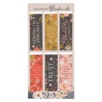 Warm Florals Six-Piece Magnetic Bookmark Set - Image 7