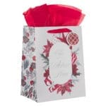 Oh Come Let Us Adore Him Portrait Gift Bag with Gift Tag - Image 9