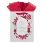 Oh Come Let Us Adore Him Portrait Gift Bag with Gift Tag - Image 7