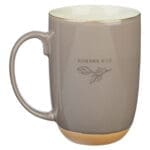 God Works Together All Things for Good Taupe Ceramic Mug with Cream Interior - Image 11