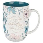 Commit to the Lord Whatever You Do Ceramic Mug with Teal Interior - Image 16