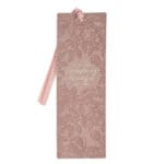 He Has Made Everything Beautiful in Its Time Pink Faux Leather Bookmark - Image 8