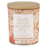 Consider How the Wild Flowers Grow Honeycrisp Orange Scented Candle with Bamboo Lid - Image 2