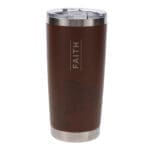 Faith Mountains Brown Stainless Steel Travel Mug - Image 4