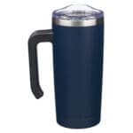 For I Know the Plans I Have for You Navy Stainless Steel Travel Mug with Handle - Image 4