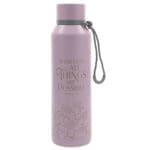 With God All Things Are Possible Pink Stainless Steel Water Bottle - Image 3