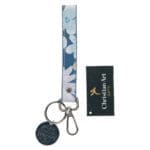But Seek First the Kingdom of God Faux Leather Key Ring with Metal Charm - Image 5