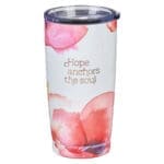 Hope Anchors the Soul Coral Poppies Stainless Steel Mug - Image 31
