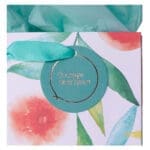 Courage Dear Heart Orange Blossoms Medium Gift Bag with Gift Tag - Image 35