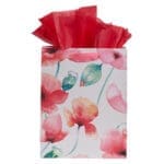 You've Got This! Coral Poppies Medium Gift Bag with Gift Tag - Image 31