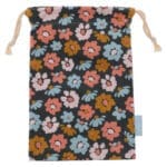 Happy Birthday Flowers Small Cotton Drawstring Bag - Image 13