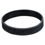 Faith Black Silicone Wristbands - Image 6