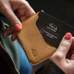 Genuine African Leather Mustard Card Holder - Image 34