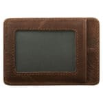 Genuine African Leather Brown Card And ID Holder - Image 19
