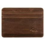Genuine African Leather Brown Card And ID Holder - Image 18