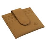 Genuine African Leather Tan Wallet With Clip Closure - Image 38