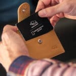 Genuine African Leather Tan Wallet With Clip Closure - Image 40