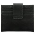 Genuine African Leather Black Wallet With Clip Closure - Image 26