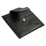 Genuine African Leather Black Wallet With Clip Closure - Image 28