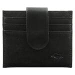 Genuine African Leather Black Wallet With Clip Closure - Image 25