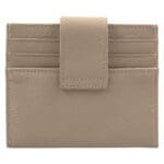 Genuine African Leather Beige Wallet With Clip Closure - Image 38