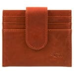 Genuine African Leather Orange Wallet With Clip Closure - Image 37
