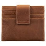 Genuine African Leather Brown Wallet With Clip Closure - Image 25