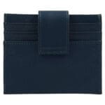 Genuine African Leather Blue Wallet With Clip Closure - Image 36