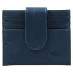 Genuine African Leather Blue Wallet With Clip Closure - Image 35