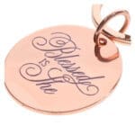 Blessed Is She Faux Leather Key Ring - Luke 1:45 - Image 31