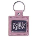 Be Still and Know Metal and Faux Leather Key Ring - Image 13